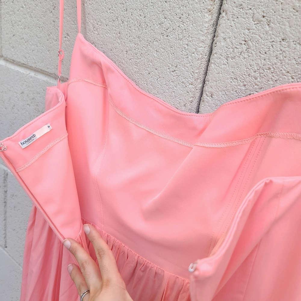 House Of CB | Lolita Rose Pink Cotton Corset Sundress Size Medium - Picture 12 of 15